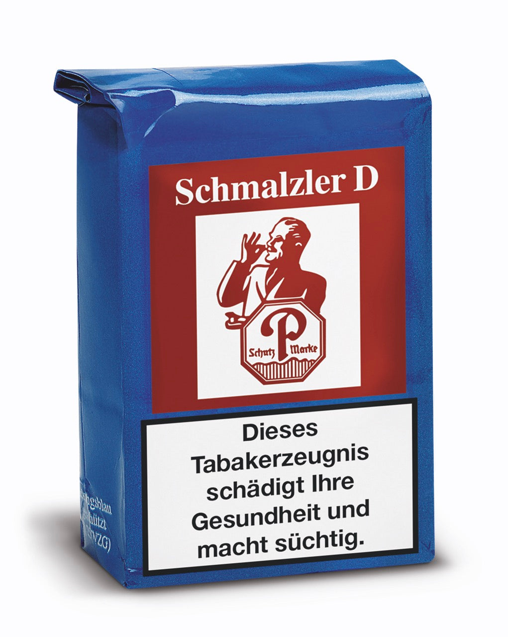 Schmalzler D Doppelaroma von Pöschl – intensives, mentholfreies Aromaerlebnis im 100g Blockbeutel für echte Schmalzlerliebhaber.