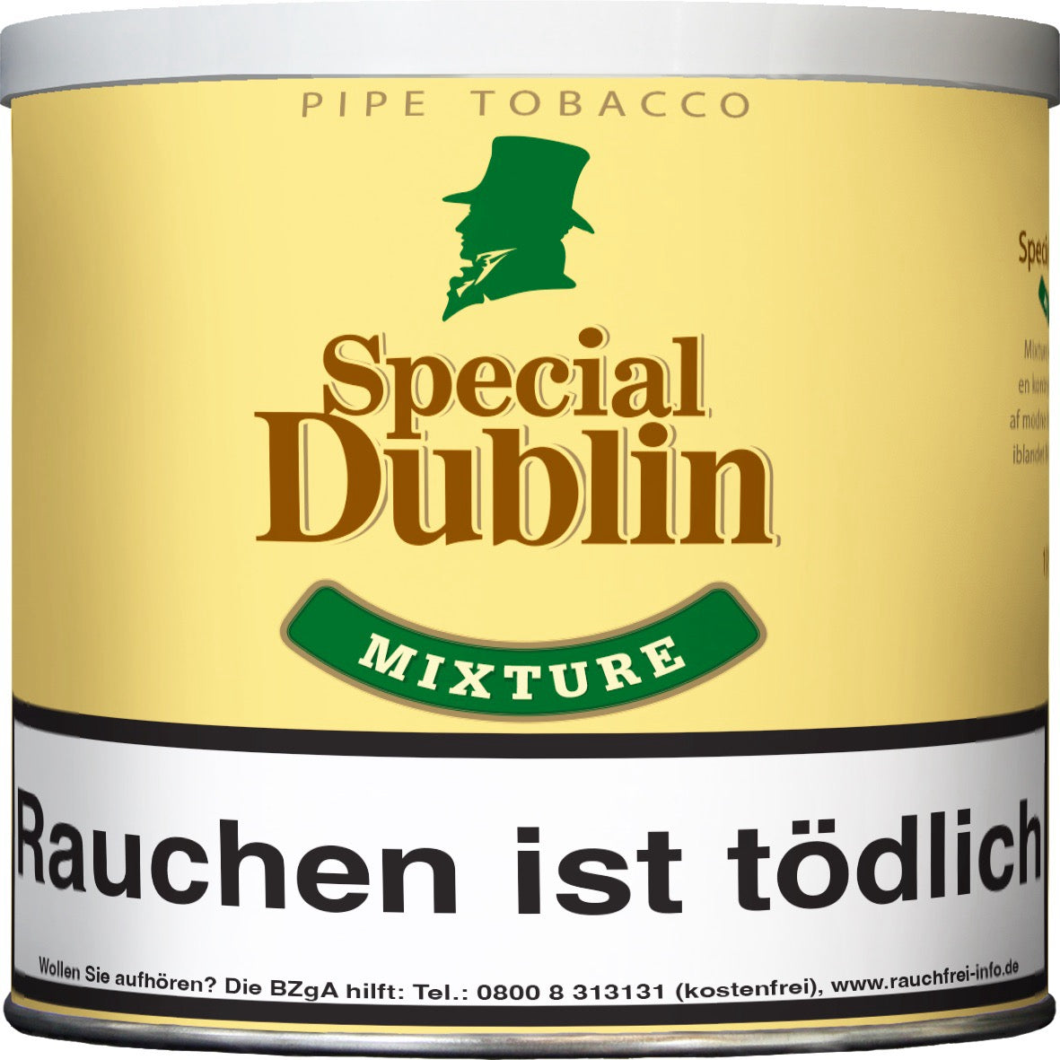 Special Dublin Mixture Pfeifentabak 200g Dose – milder Tabak mit Whiskey-Aroma, süß, aromatisch, dänische Qualität für Pfeifenraucher