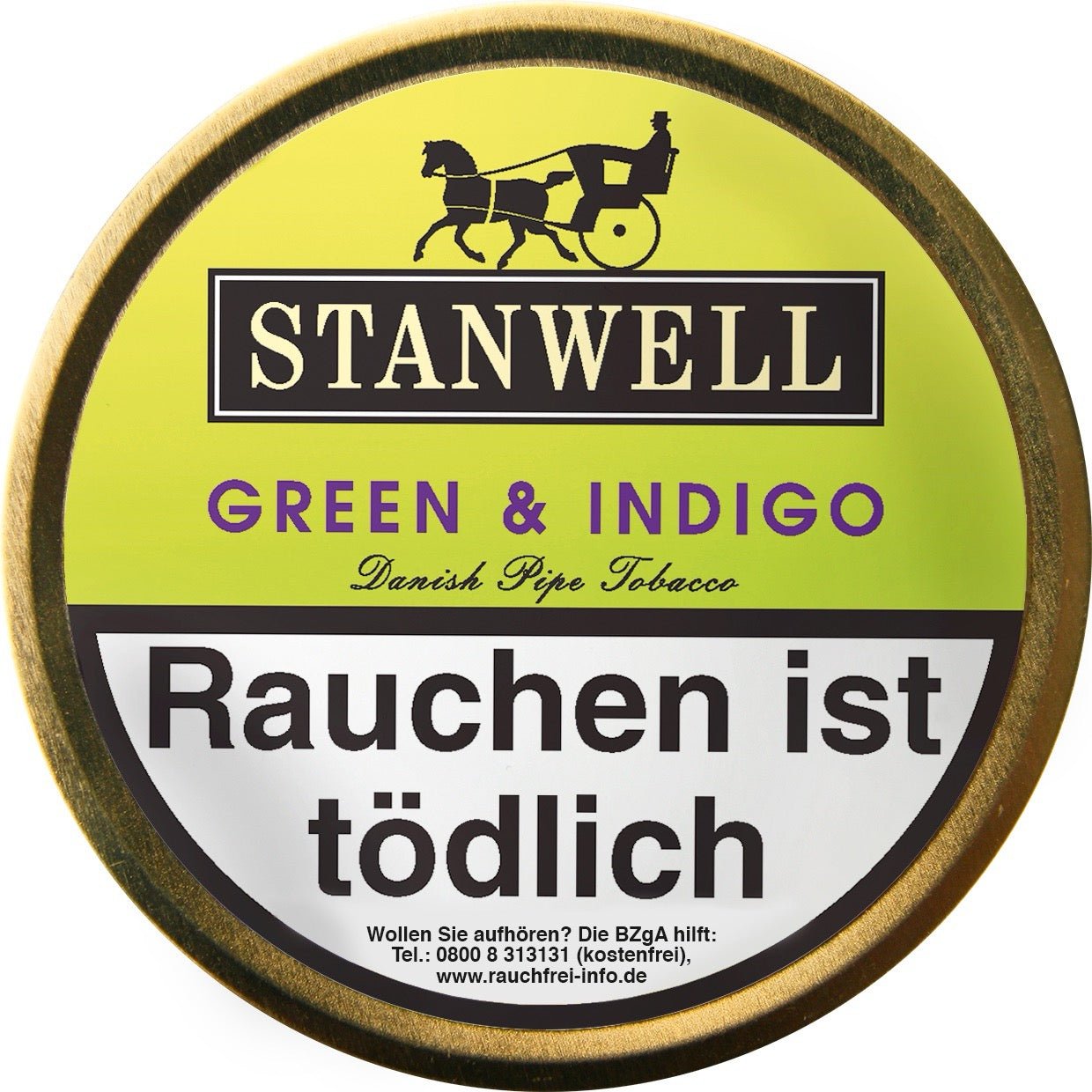 Stanwell Green & Indigo Pfeifentabak 50g – fruchtige Mischung aus Black Cavendish, Virginia, Burley, aromatisiert mit Apfel und schwarzer Johannisbeere