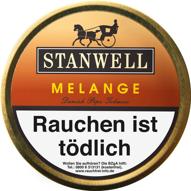 Stanwell Melange Pfeifentabak 50g Dose – milde Mischung mit Aprikose und Vanille, cremig und fruchtig, ideal für Einsteiger