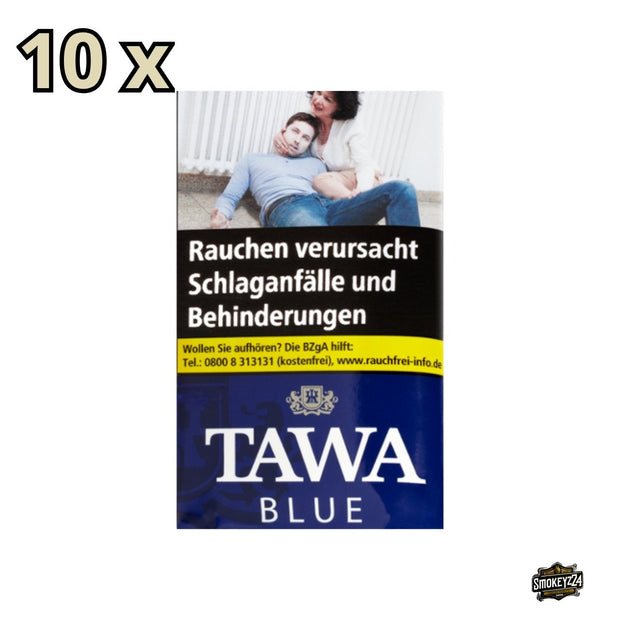 TAWA Blue Drehtabak 10x40g Pouches Gebinde in blauer Verpackung