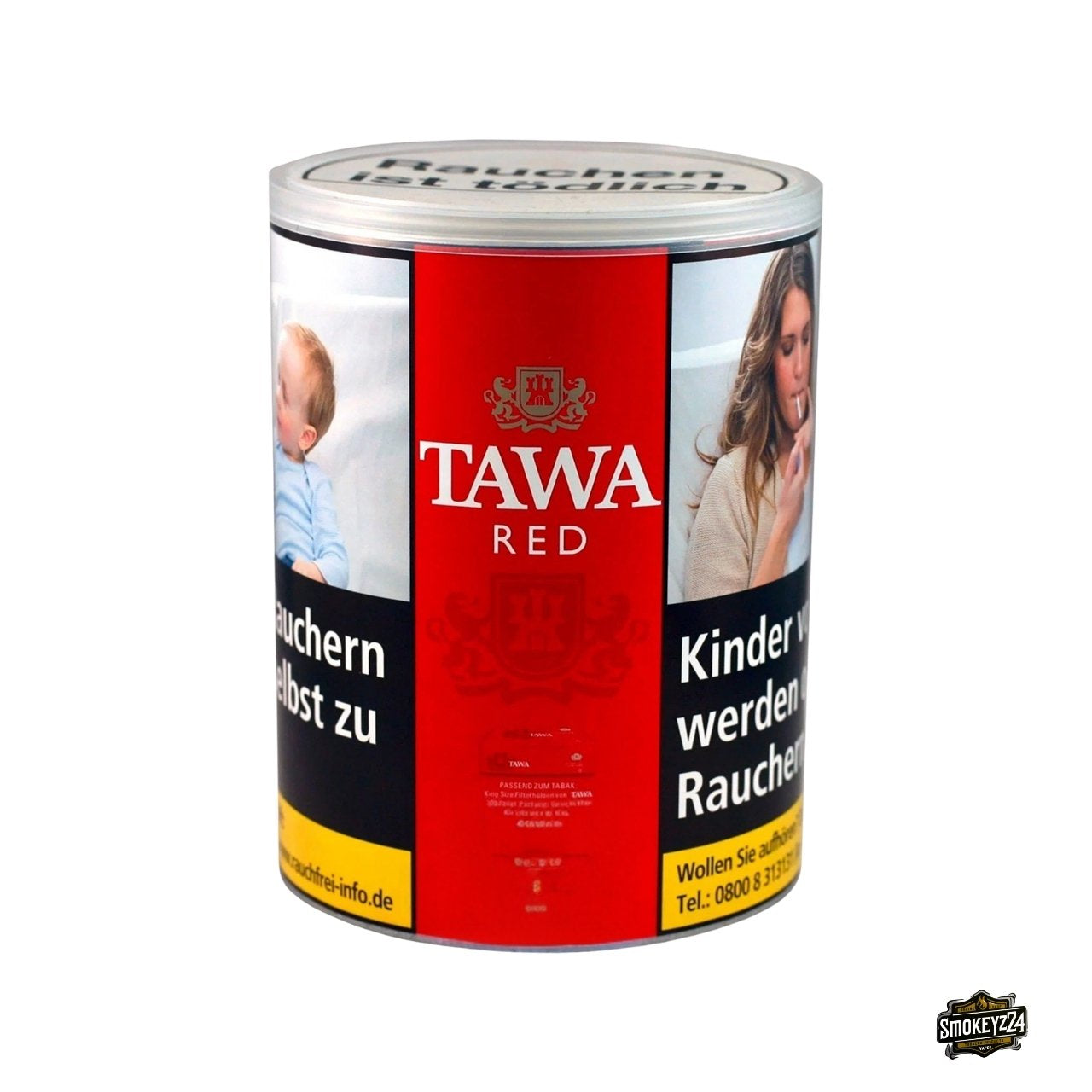 Tawa Red Tabak 140g Dose in roter Runddose