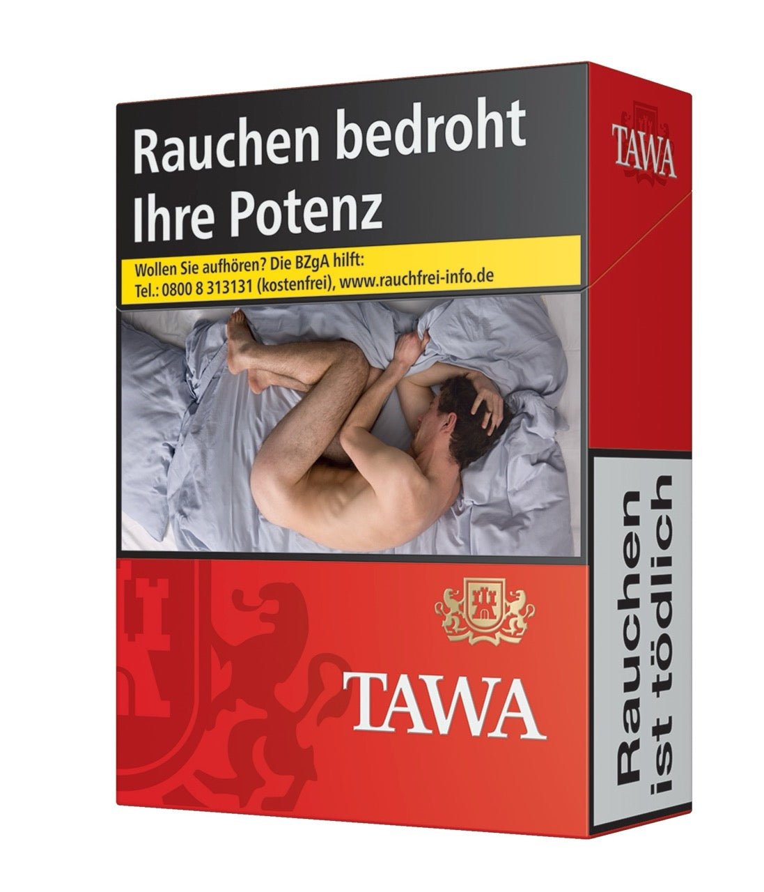 TAWA Red XXL Zigaretten Einzelschachtel, 27er Pack, King Size