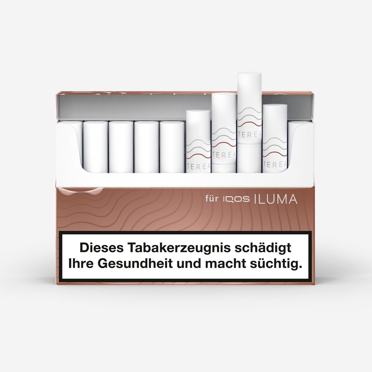 TEREA Teak – geöffnete Verpackung mit gereiften Tabaksticks