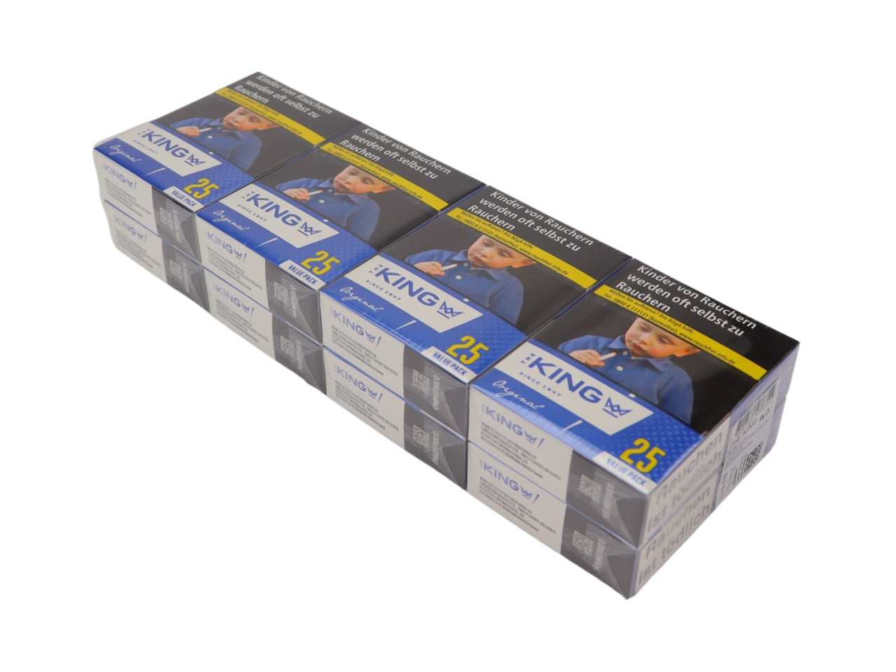 Stange The King Blue Zigaretten 8x25 Stück, King Size, milder American Blend, Vorratspackung, blau