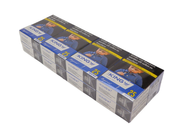 Stange The King Blue Zigaretten 8x25 Stück, King Size, milder American Blend, Vorratspackung, blau