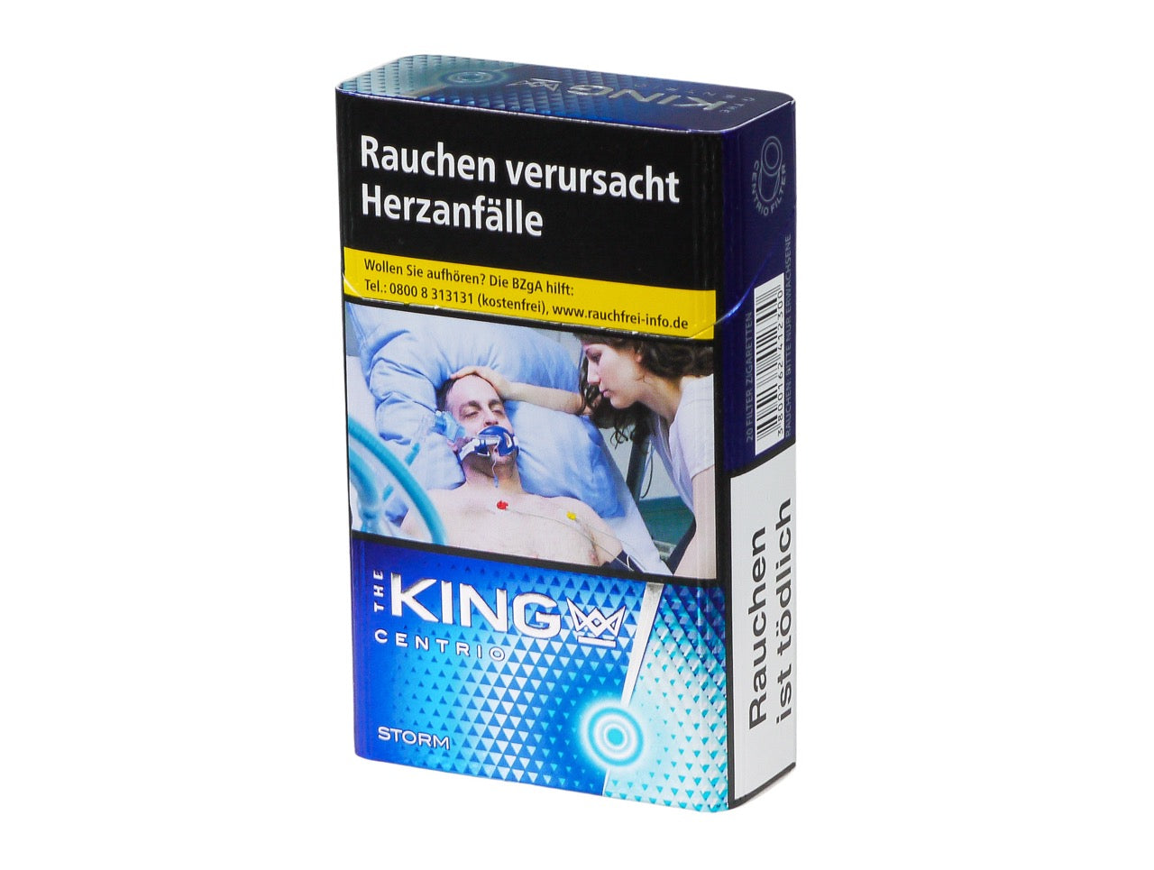 The King Centrio Storm Zigaretten 20er Packung, geschlossen, King Size, modernes Design