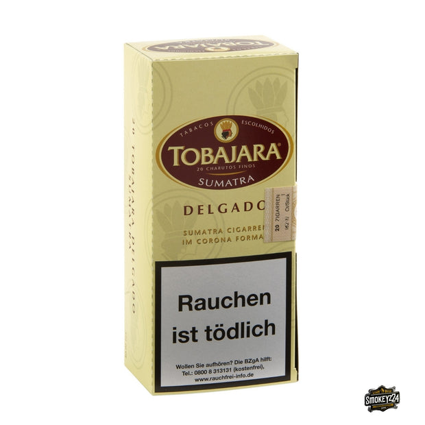Tobajara Delgado Sumatra Cigarillos – 20er Packung, Schachtel frontal