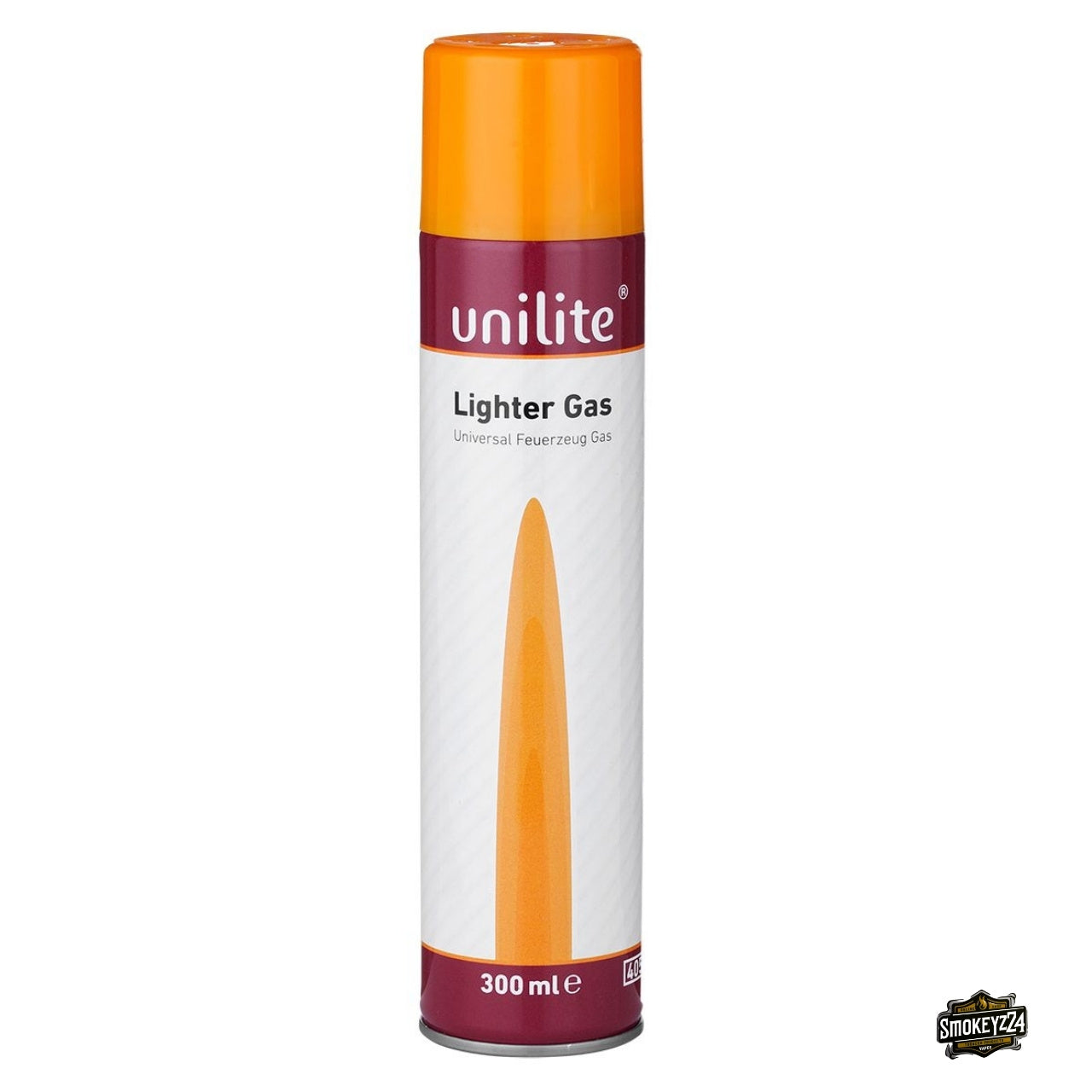 Unilite Feuerzeuggas 300 ml Flasche, frontal