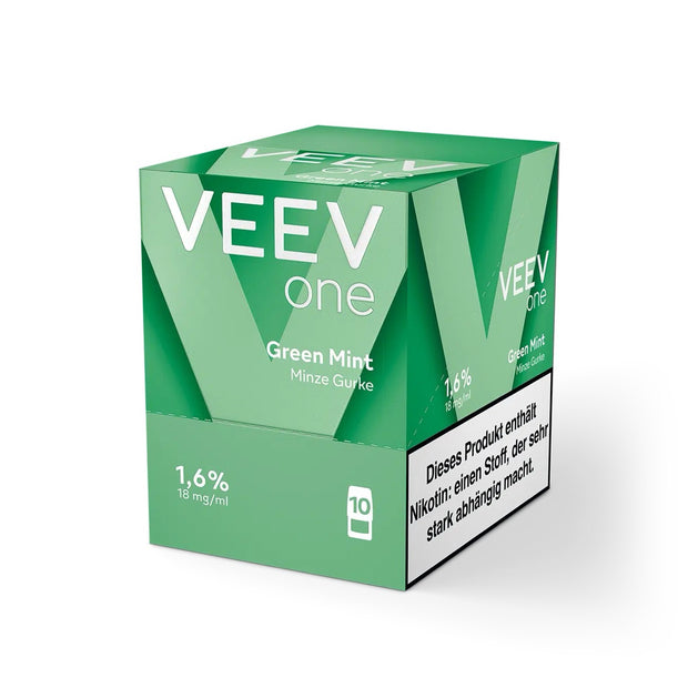 VEEV ONE Pods Green Mint 5er Sparpaket – Fünf Packungen im Karton Green Mint Pods