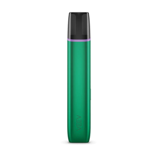 VEEV ONE Freshy Green Gerät, Einzelansicht, modernes Aluminiumgehäuse in frischem Grün, Vape-Pod-System für intensives Dampfen