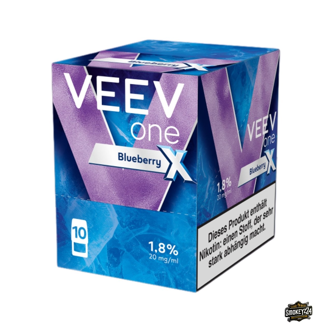 VEEV ONE Pods Blueberry X 5x2 Sparpaket mit zehn Pods in Multipack-Verpackung