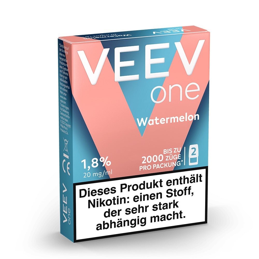 VEEV ONE Pods Watermelon – Seitenansicht mit Flavour-Kennzeichnung