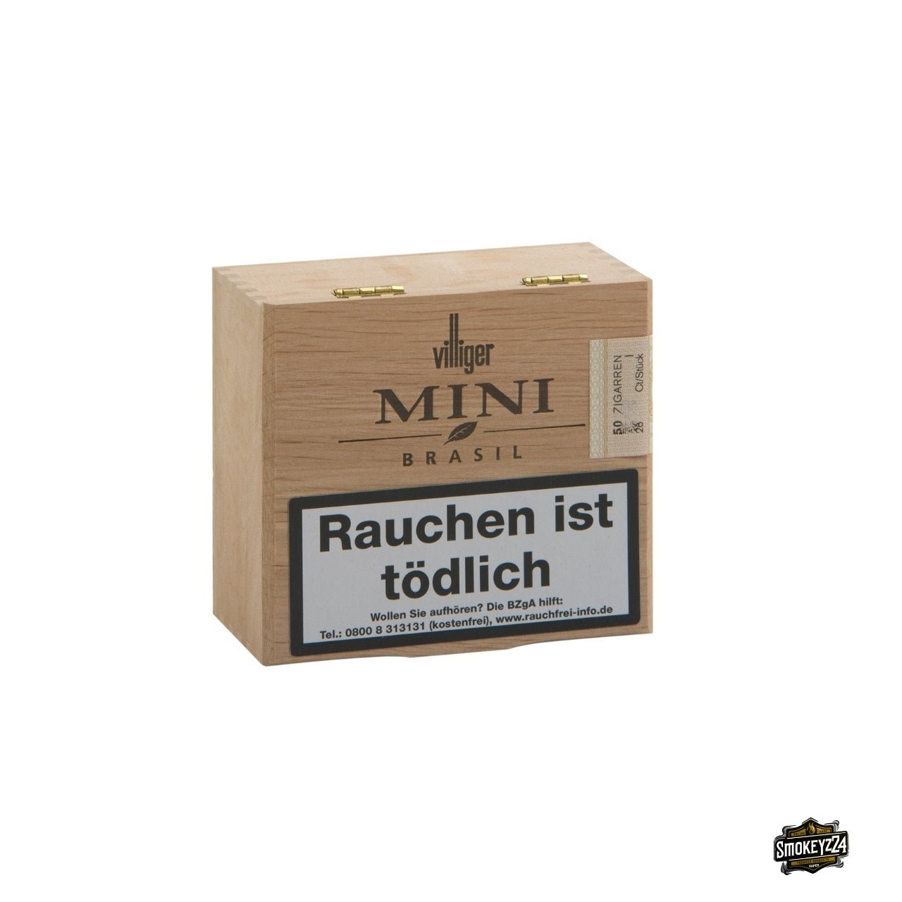 Villiger Mini Brasil Cigarillos 50er Holzkistchen frontal