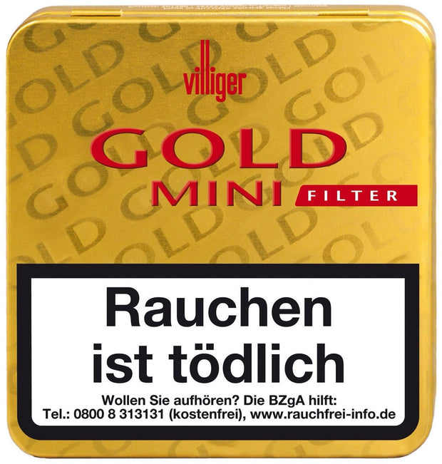 Villiger Gold Mini Cigarillos – 20er Packung, Schachtel frontal