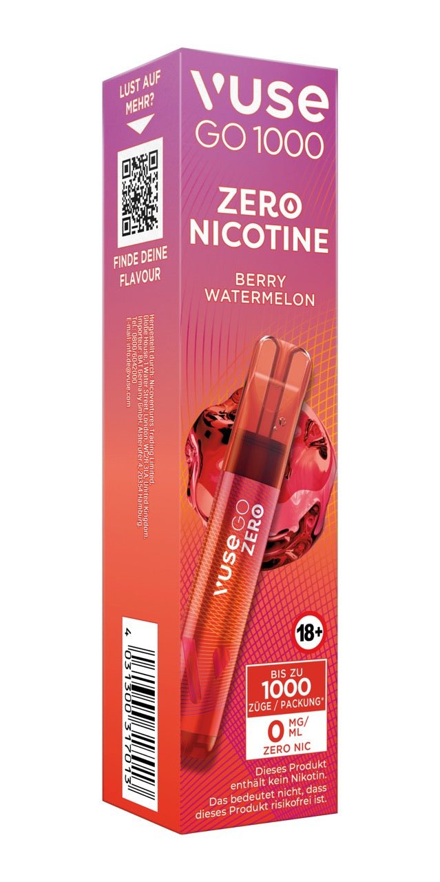 Vuse Go 1000 Berry Watermelon zero - Vape 0mg - nikotinfrei - Smokeyz24