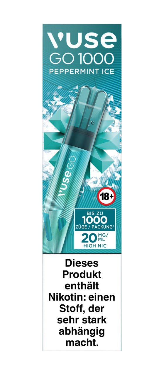 Vuse Go 1000 Peppermint Ice - Vape 20mg - Menthol - Smokeyz24