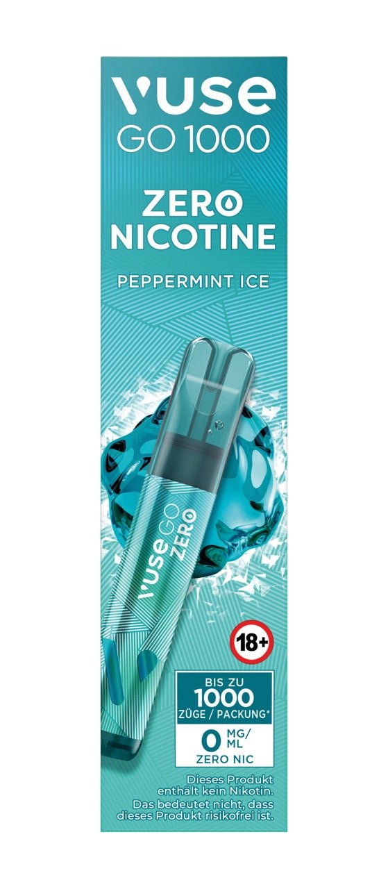 Vuse Go 1000 Peppermint Ice Zero - Vape 0mg - Menthol - Smokeyz24