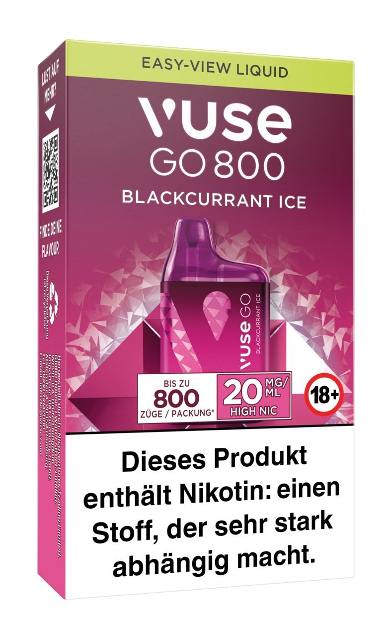 Vuse Go 800 Blackcurrant Ice Box - Vape 20mg - Smokeyz24
