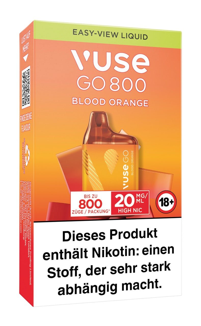 Vuse Go 800 Blood Orange Box - Vape 20mg - Smokeyz24