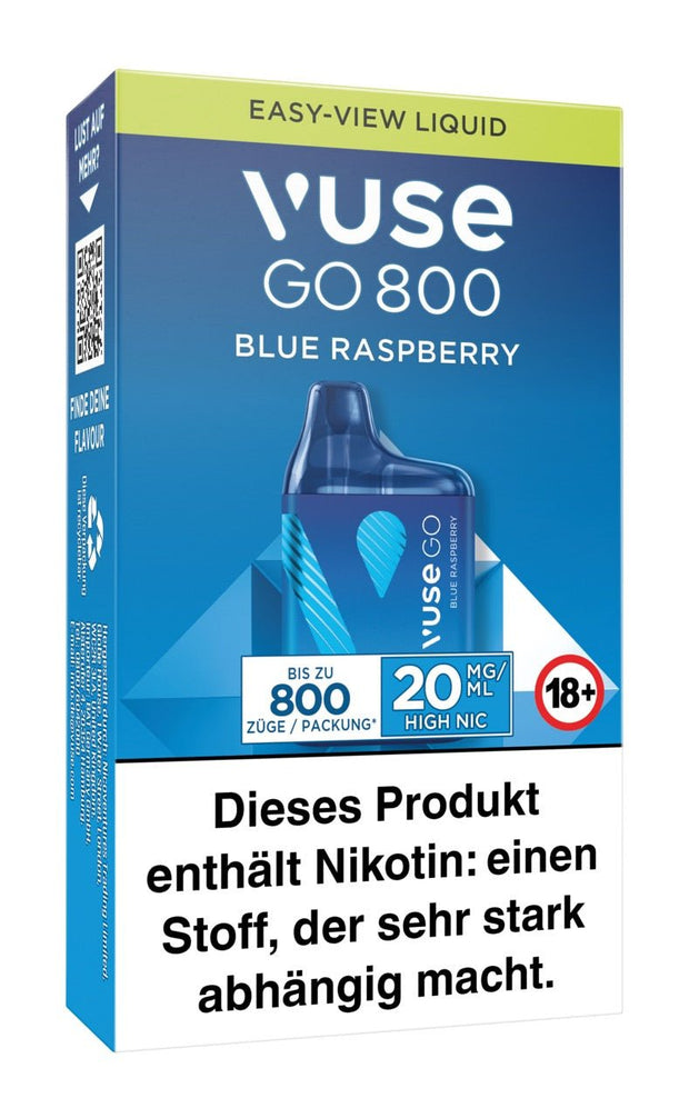 Vuse Go 800 Blue Raspberry Box - Vape 20mg - Smokeyz24