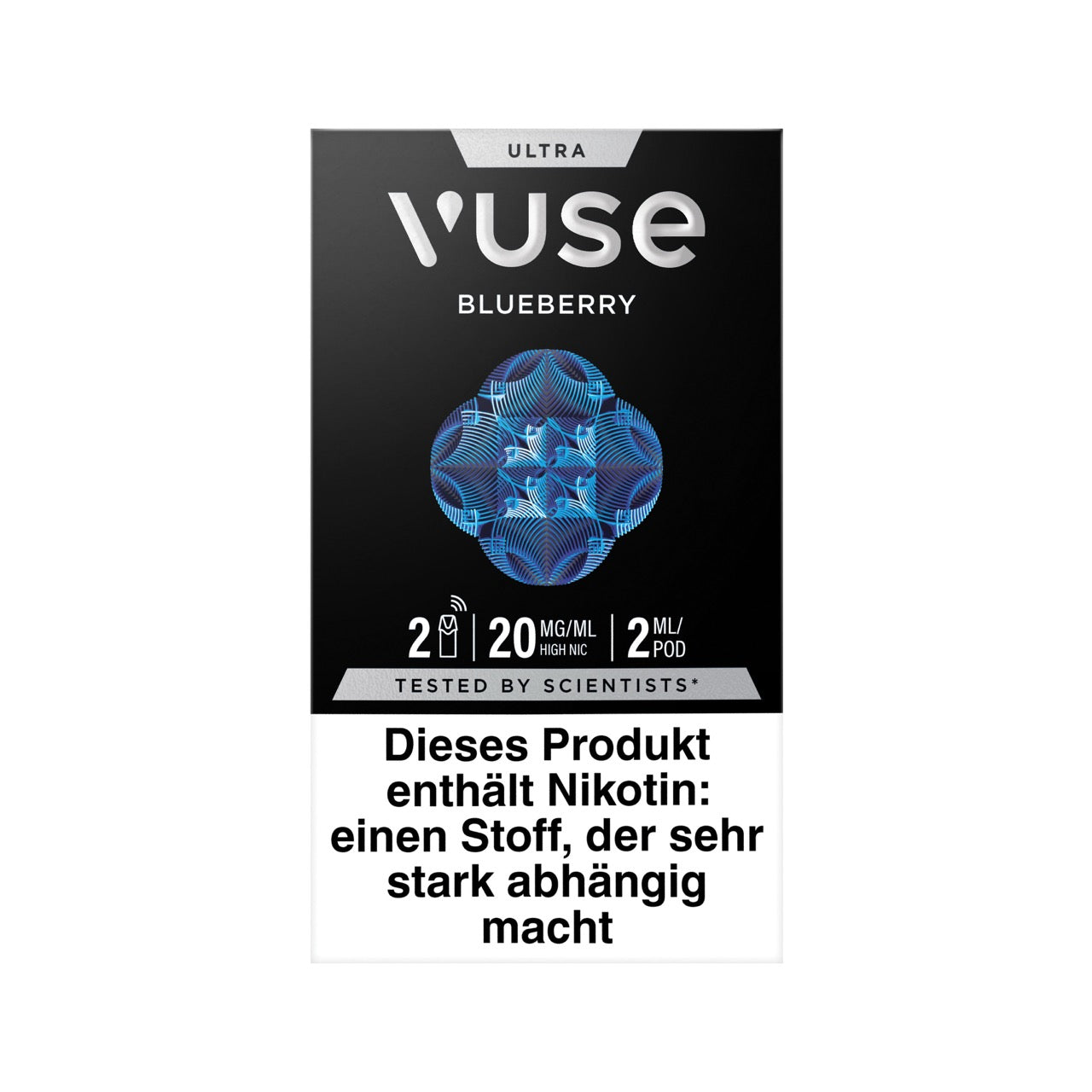 Vuse Ultra Pods Blueberry 20mg 2er Pack Frontansicht