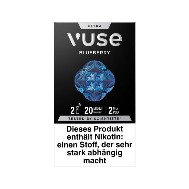 Vuse Ultra Pods Blueberry 20mg 2er Pack Frontansicht