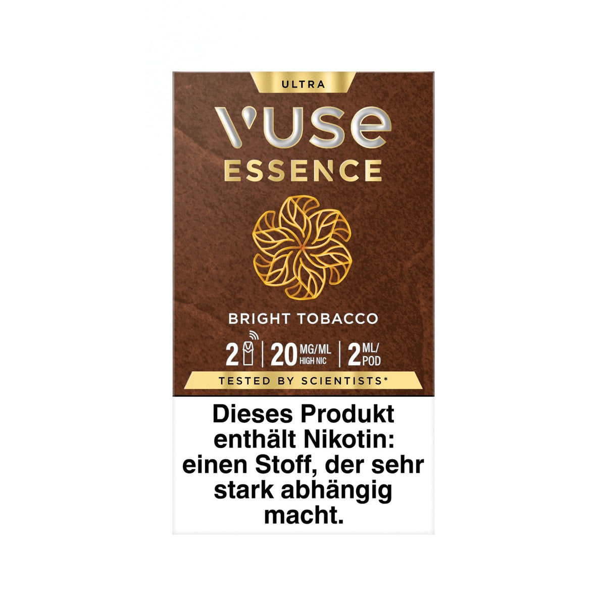 Vuse Ultra Pods Bright Tobacco Essence 20mg 2er Pack von vorne