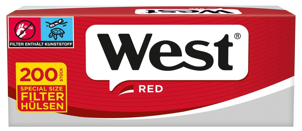 West Red Hülsen – 1x200 Stk. - Smokeyz24