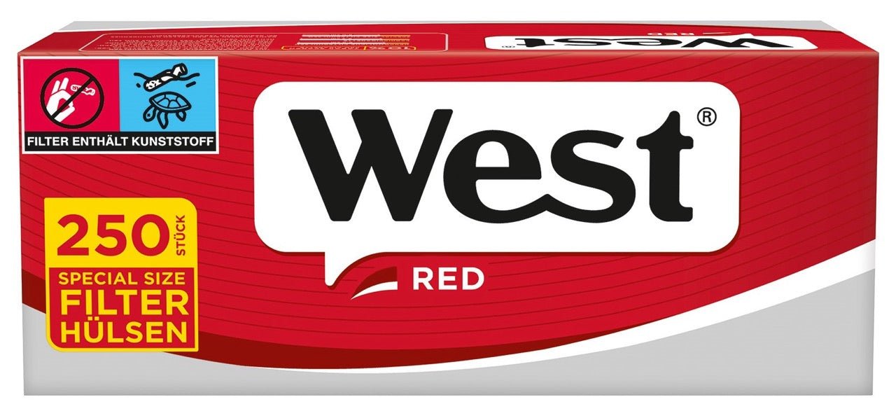 West Red Special Hülsen – 1x250 Stk. - Smokeyz24