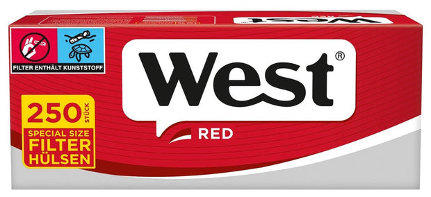 West Red Special Hülsen – 1x250 Stk. - Smokeyz24