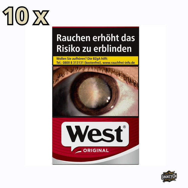West Red Zigaretten rot - Stange 10x20 Stk. - Smokeyz24