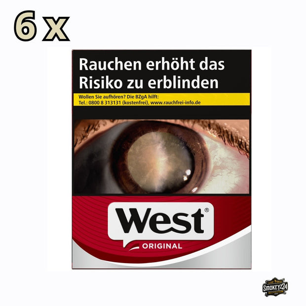 West Red Zigaretten rot - Stange 6x35 Stk. - Smokeyz24
