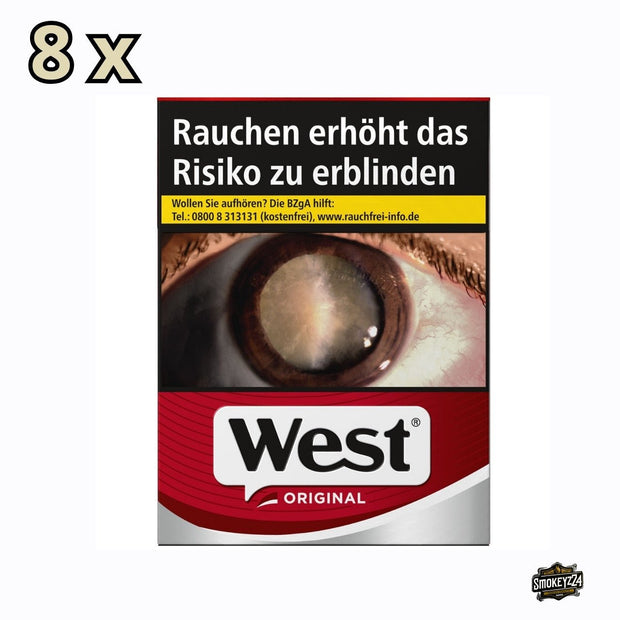 West Red Zigaretten rot - Stange 8x24 Stk. - Smokeyz24
