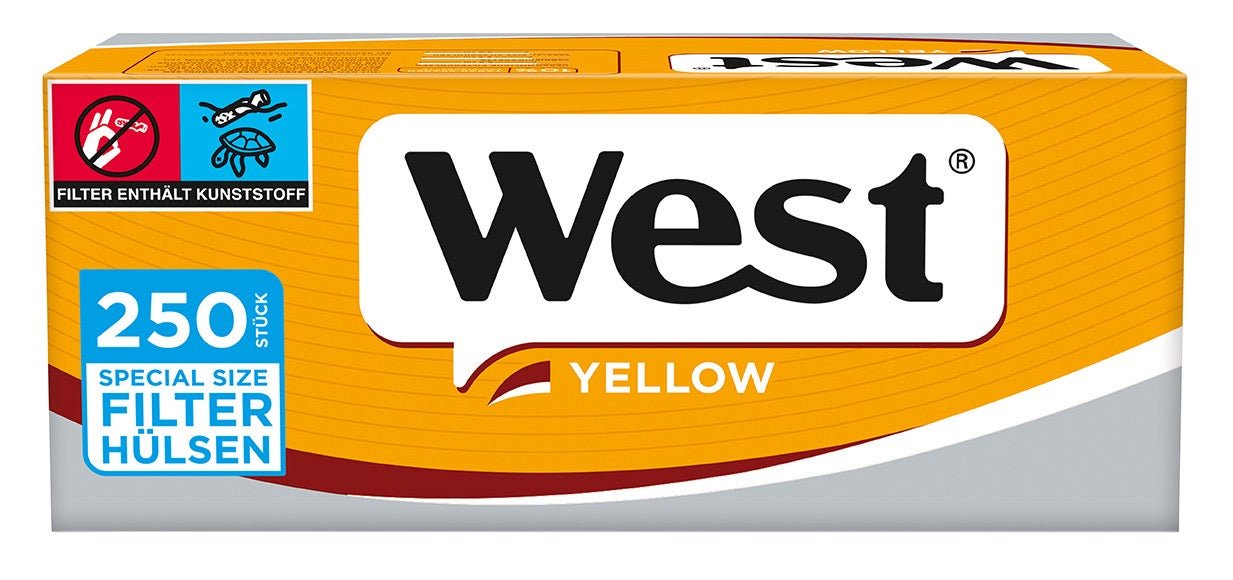 West Yellow Special Hülsen – 1x250 Stk. - Smokeyz24