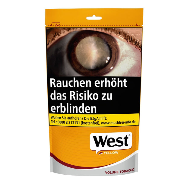 West Yellow Volumentabak - 150g Beutel Stopftabak gelb - Smokeyz24