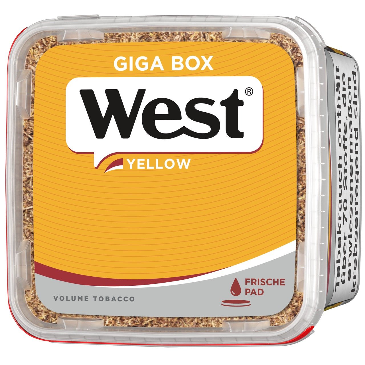 West Yellow Volumentabak - 245g Giga Box Stopftabak gelb - Smokeyz24